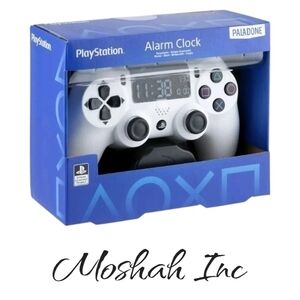 PlayStation Controller Alarm Clock by PALADONE Games Black White USB input